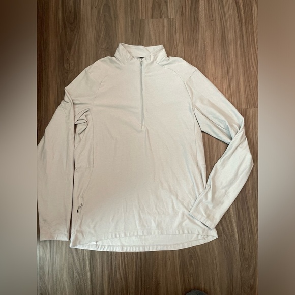 lululemon athletica Other - Lululemon Surge Warm Reflective 1/2 Zip Heathered Sea Salt size L
